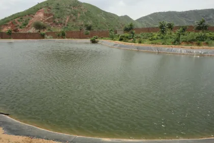 Artificial lakes geomembrane.