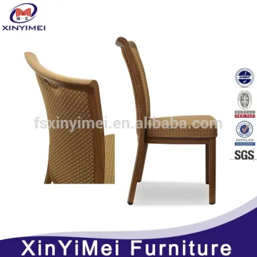 Wholesale popular aluminum soft imitated wood chair