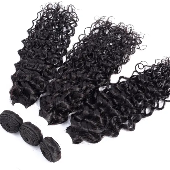 Tuneful 3 Bundle Brazilian Virgin Hair 100% Human Hair Water Wave Hair Natural Black Extension Fashionable Style for Women