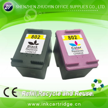 print remanufacture ink cartridges for Hp 802