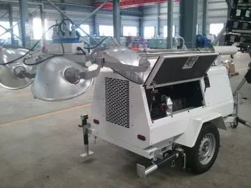 Portable Diesel Light Tower Generator , Lighting Tower Generator With Perkins Engine