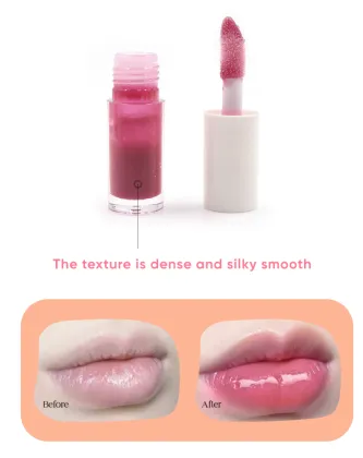Vegan Colorful Lip Plumper with Organic Fruit Flavoring