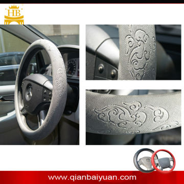 four colors microfiber leather car steering wheel cover
