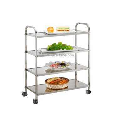 Hotel Restaurant  Stainless Steel Housekeeping/Kitchen Tool Trolley Cart