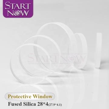 Startnow 28x4 Fused Silica Laser Protective Window for Fiber Laser Engraving Machines