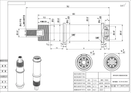 High Load Capacity Planetary Roller Screw System F1206-TSL