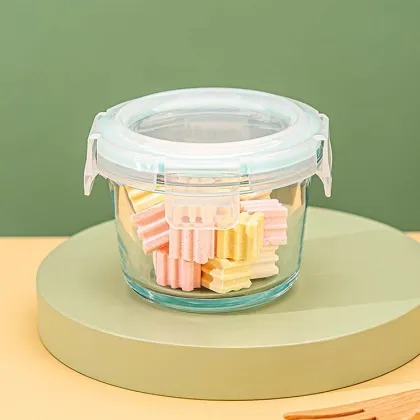 Best Selling BPA-Free Baby Food Supplement Bowl: Airtight, Round Storage Box for Kids' Food Prep with Lids