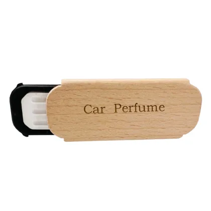 Creativity Lasting Light Fragrance Walnut Solid Wood Car Air Outlet Aromatherapy