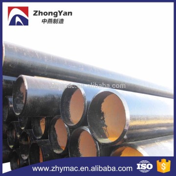 black standard steel pipe as plumbing drain tubes