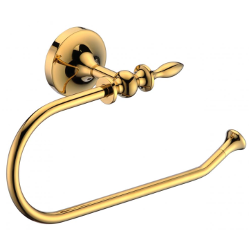 Brass towel ring for hotel bathroom