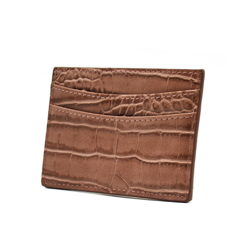 Card Holder with Lanyard Best Genuine Crocodile Leather Business Credit Card Holder Manufactory