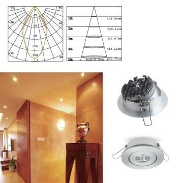 3W Aluminum modern LED downlight