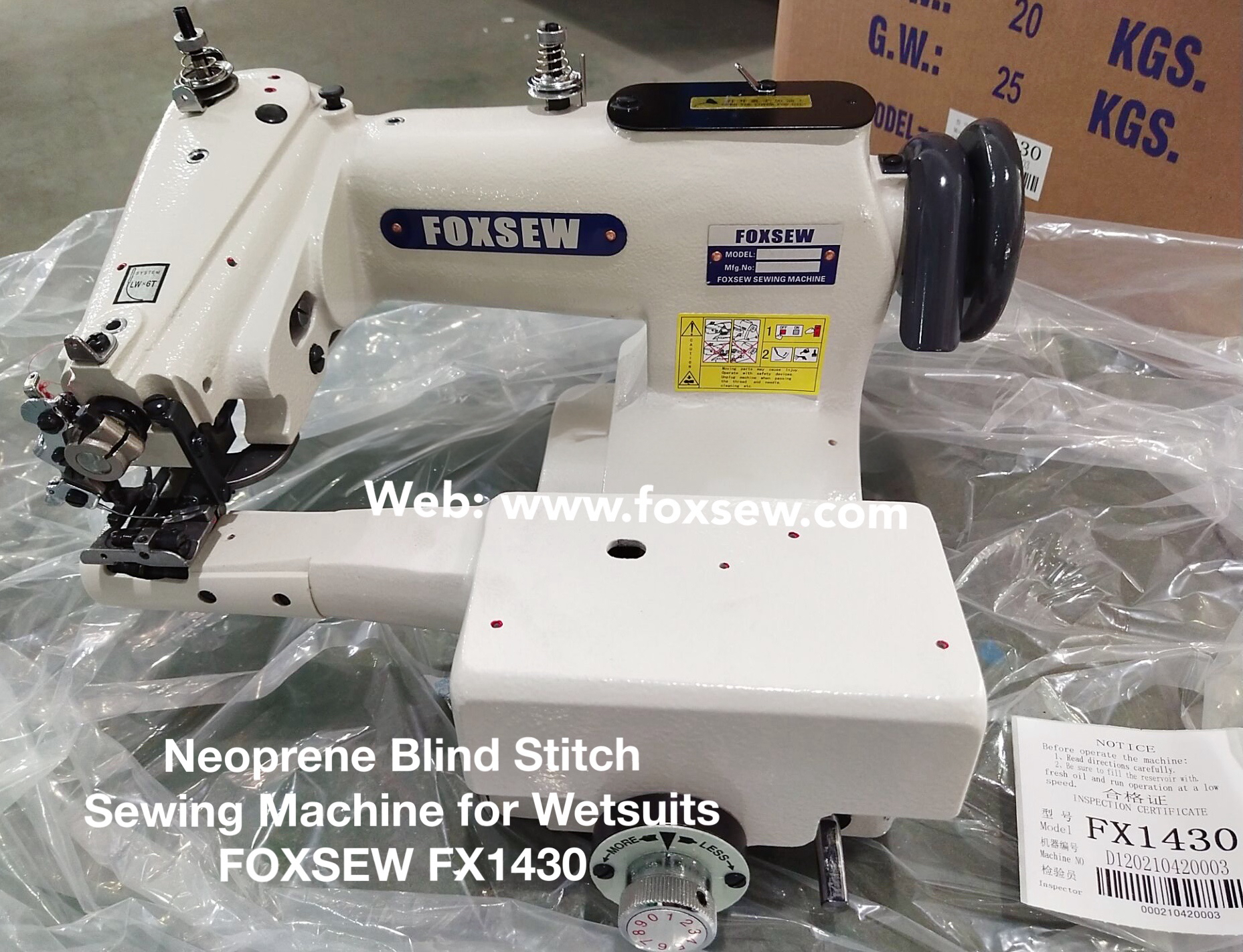 Neoprene Blind Stitch Sewing Machine FOXSEW FX1430 -13