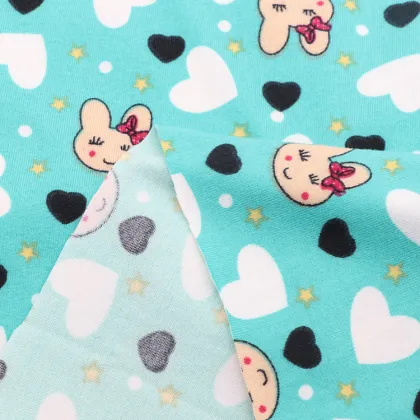 Polyester Printed Fabric Knit Jersey Fabric