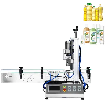 Pneumatic Automatic Super Desktop Bottle Capping Machine for Wide Mouth Screw Bottles