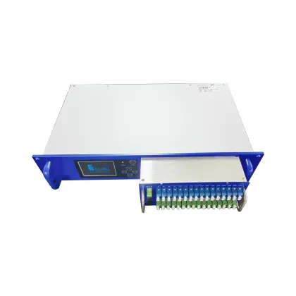 Popular 32 Port 1550nm Erbium-Doped Optical Amplifier with Lumentum Pump Laser - Rear Power Supply