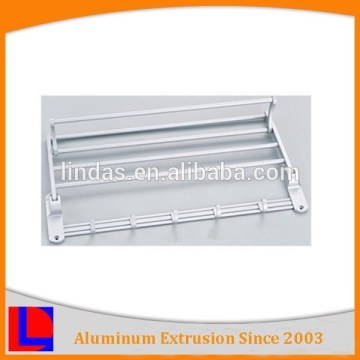 made in china anodized aluminum decorative hat hook with double bar