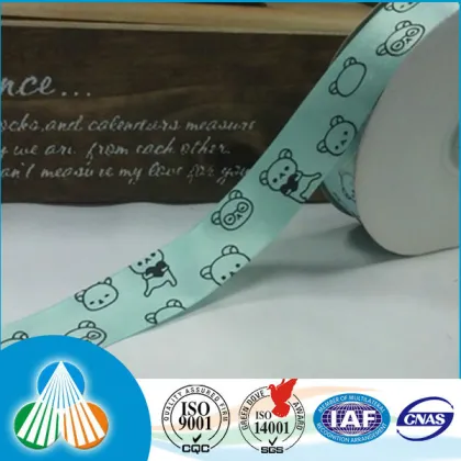 2013 custom printed blue Christmas ribbon