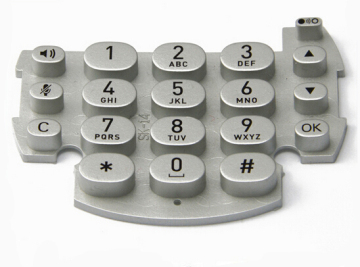 RoHS Standard Spray Coating Conductive Silicone Housing Telephone Keypad