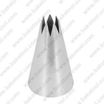 Stainless steel cake decorating medium open star pastry nozzle #349