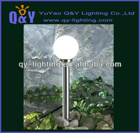 Hot outdoor lawn light stainless steel PC E27 IP44 pole light garden light tube pathway lighting fixture exterior lamp Ningbo