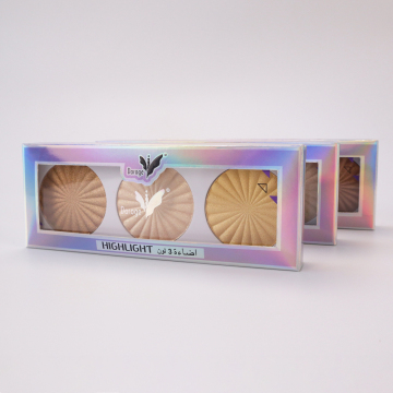 Custom Logo Cosmetic Makeup Palette with Highlighter Powder