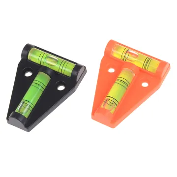 T Type Spirit Level Measurement Instrument Triangular Plastic Level Indicator T-type Spirit Level Bubble Shell 1PCS