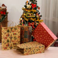 Custom Brown Christmas Tree Gift Brown Paper Bags