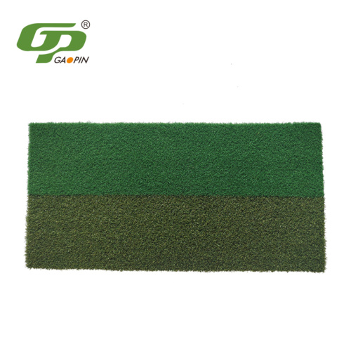 Dual Turf Golf Chipping Mat with Rubber Holder