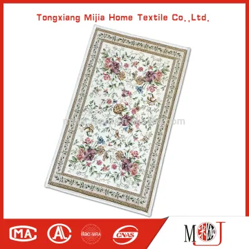 Polyester Machine Made Floral Chenille Jacquard Carpet Floor mat M-23