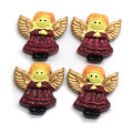 Hot Selling 100pcs Cartoon Angel Princess Flatback Resin Cabochons Embellishments Scrapbook Craft DIY Hair Accessories 25*26mm