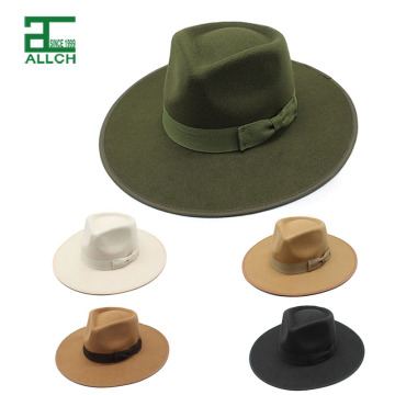 High-Quality Eco-Friendly Panama Fedora Hat with Bow Decoration