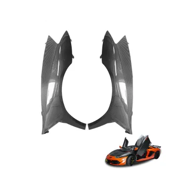 2011+ Lamborghini Aventador Mud Guards - OEM Dry Carbon Fiber Side Fenders LP700 LP720 LP750