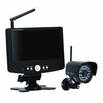 7-wireless Recording and Observation Security System with metal camera