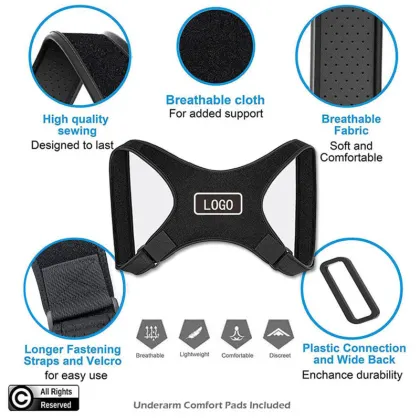Custom Logo Body Posture Corrector: A Tailored Solution for Enhanced Posture - Including Women's Posture Corrector Belt
