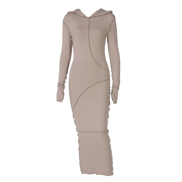 2021 Summer Design Fashion dress Contrast Turkleneck Clothes Sexy Women Dresses
