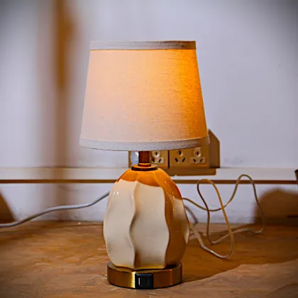American ceramic bedside lamp