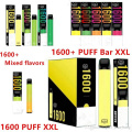 OEM 퍼프 XXL 일회용 vape 펜 1600 퍼프