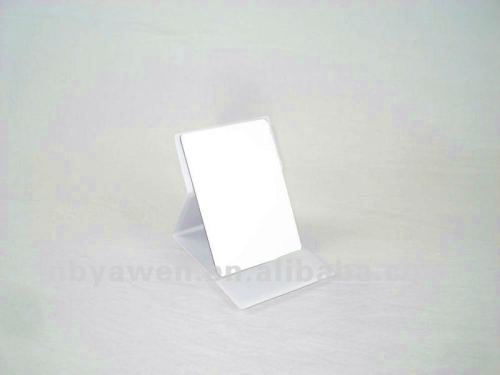 PVC foldable black square small size glass mirror