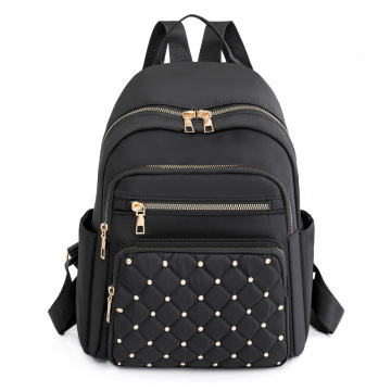 Waterproof Outdoor Travel Laptop Backpack for Women - Large Capacity Diamond Embroidery Fashion Bag