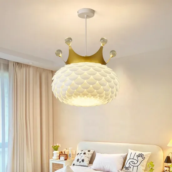Wholesale Modern Simple Chandelier Lamps for Children's Rooms: Feather-Light Warm Pendant Lighting