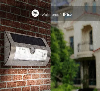 Solar sensor light with IP67 protection level