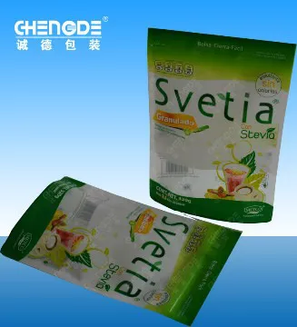 sugar packaging bag with resealable zipper