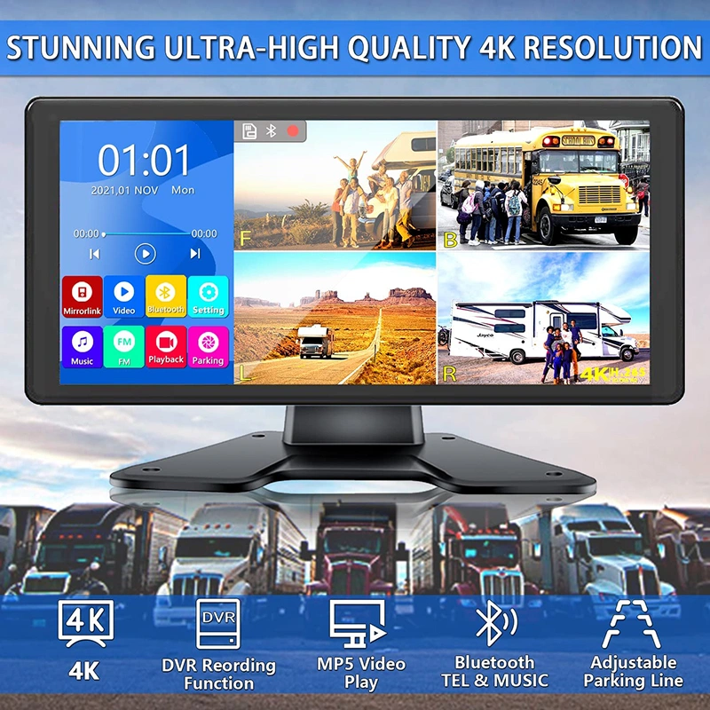 4K Backup Camera System with 10.36inch Car Monitor China Manufacturer