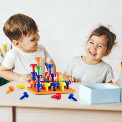 2024 Plastic Pegboard Big Hundred Hole Board: Learning Resources & Teaching Aids