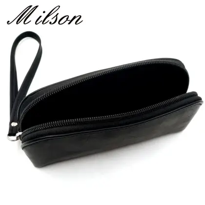 PU Leather Glasses Case Portable Soft Eyewear Bag
