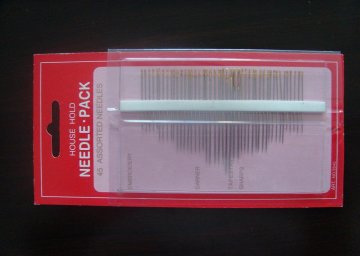 House Hold Rustproof Steel Hand Sewing Assorted Needles Threader 50pcs Per Card