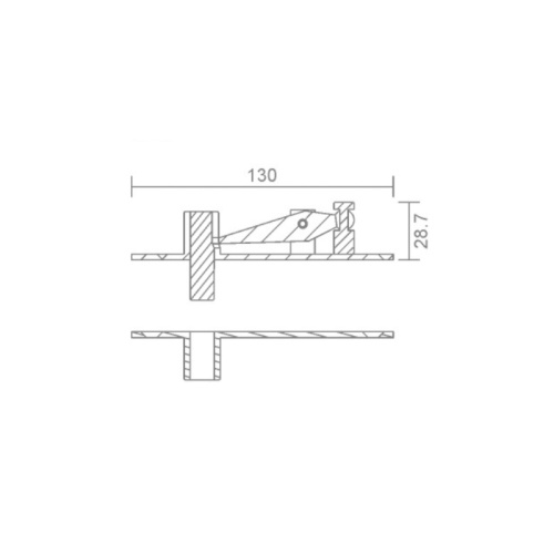 Тяжелый шарнир для регулируемой стеклянной двери