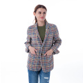 Thousand Birds Checker Cashmere Coat