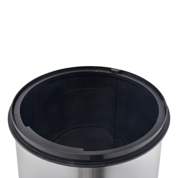 30L Stainless Steel Round Soft-Opening Touch Trash Can